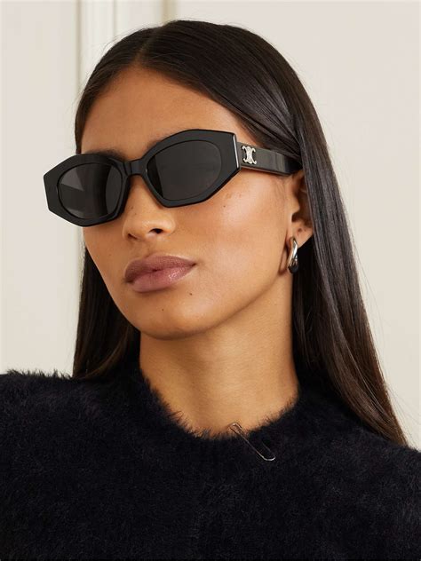 celine cat eye acetate sunglasses